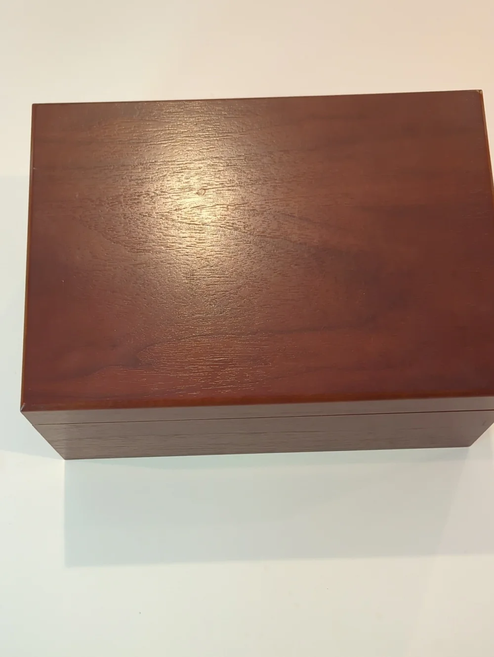 Wooden Cigar Humidor Storage Box - Brown Decorative Organizer
